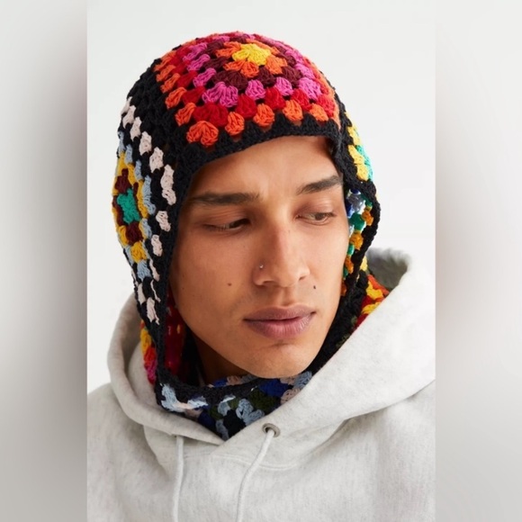Urban outfitters Hand Crochet Balaclava Beanie new without tags main image 5